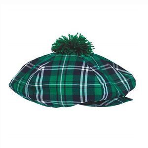 St. Patrick's Day Plaid Beret Hat Irish Green Fedora Cap Party Cosplay😝